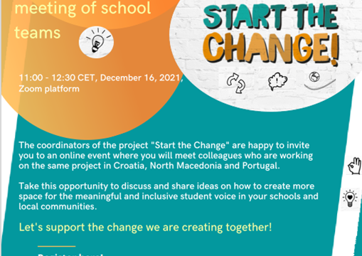 Start the Change: Međunarodni sastanak školskih timova